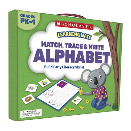 Scholastic Teaching Resources Learning Mats - Match, Trace + Write the Alphabet for Grades PreK-1 SC823961